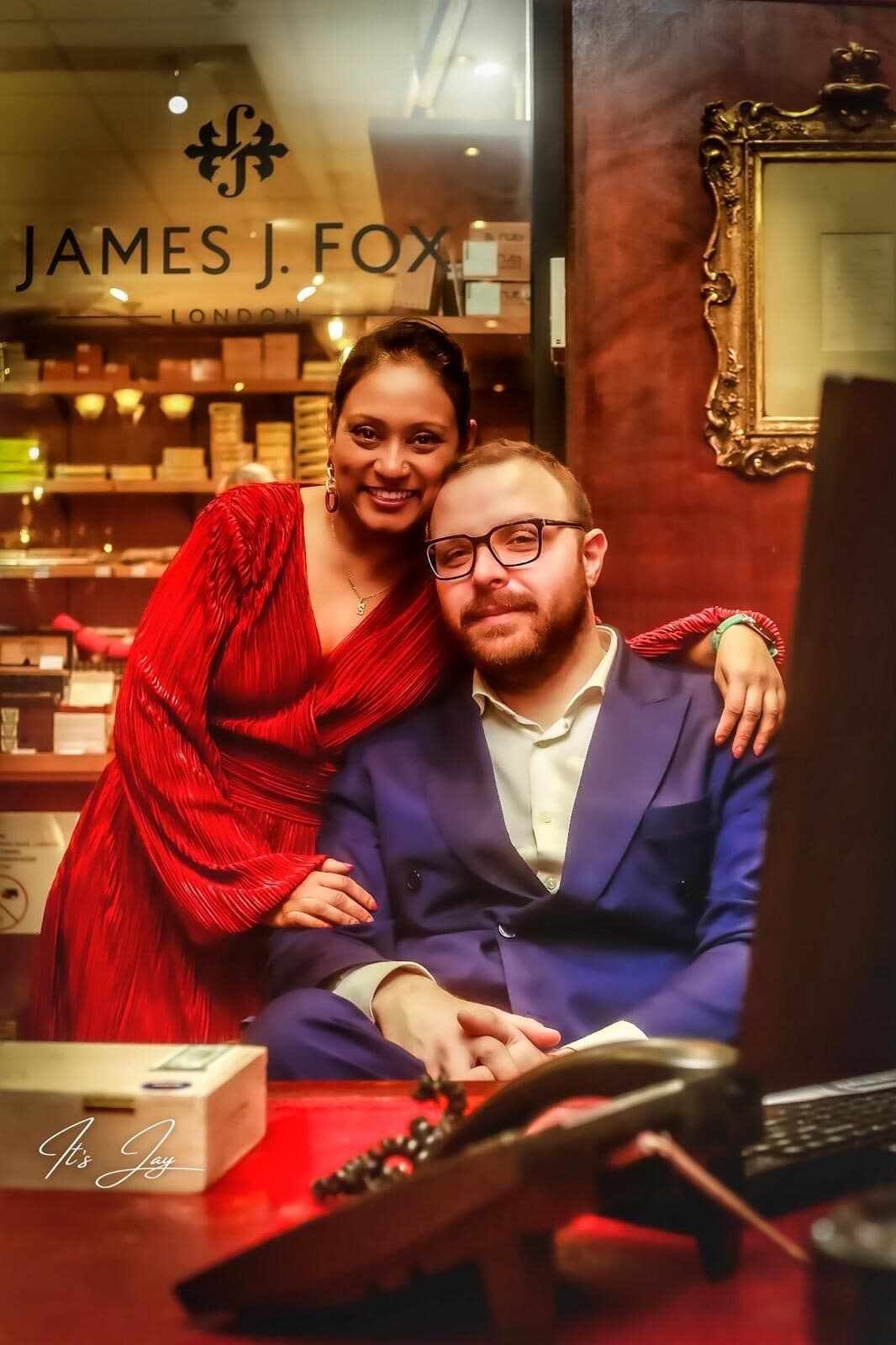 Restaurant Couple Portrait - Jay Pixels portrait photography by a UK photographer and cameraman